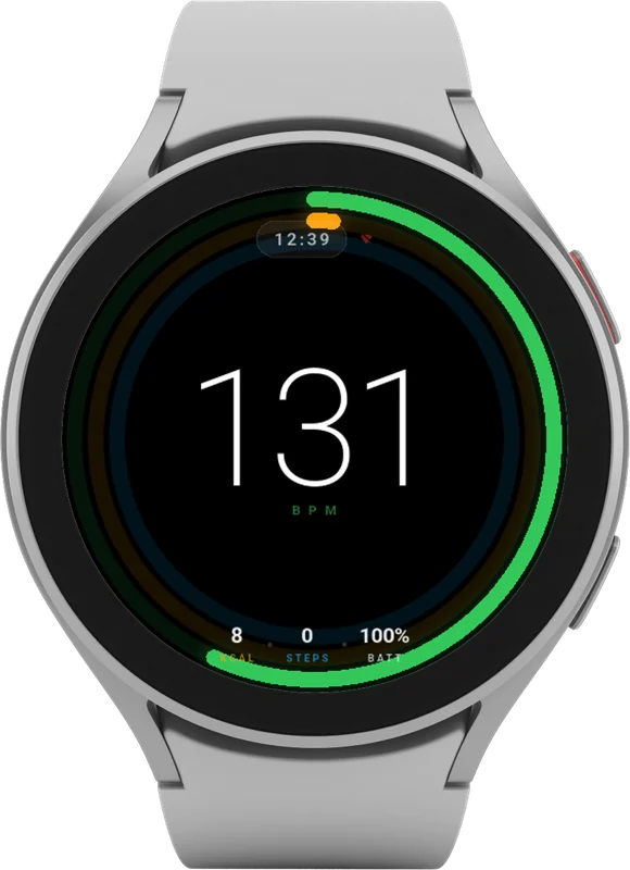 Wear OS saatte nabzı gösteren KickFlow